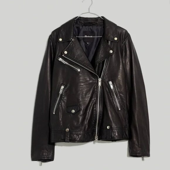 Madewell Oversized Leather Jacket - Picture 1 of 2